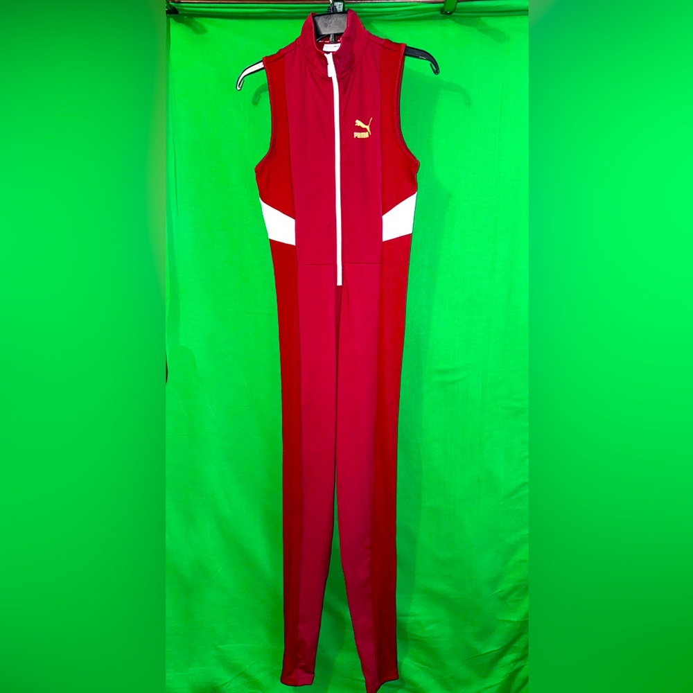 Vintage Red Puma Women's Jumpsuit